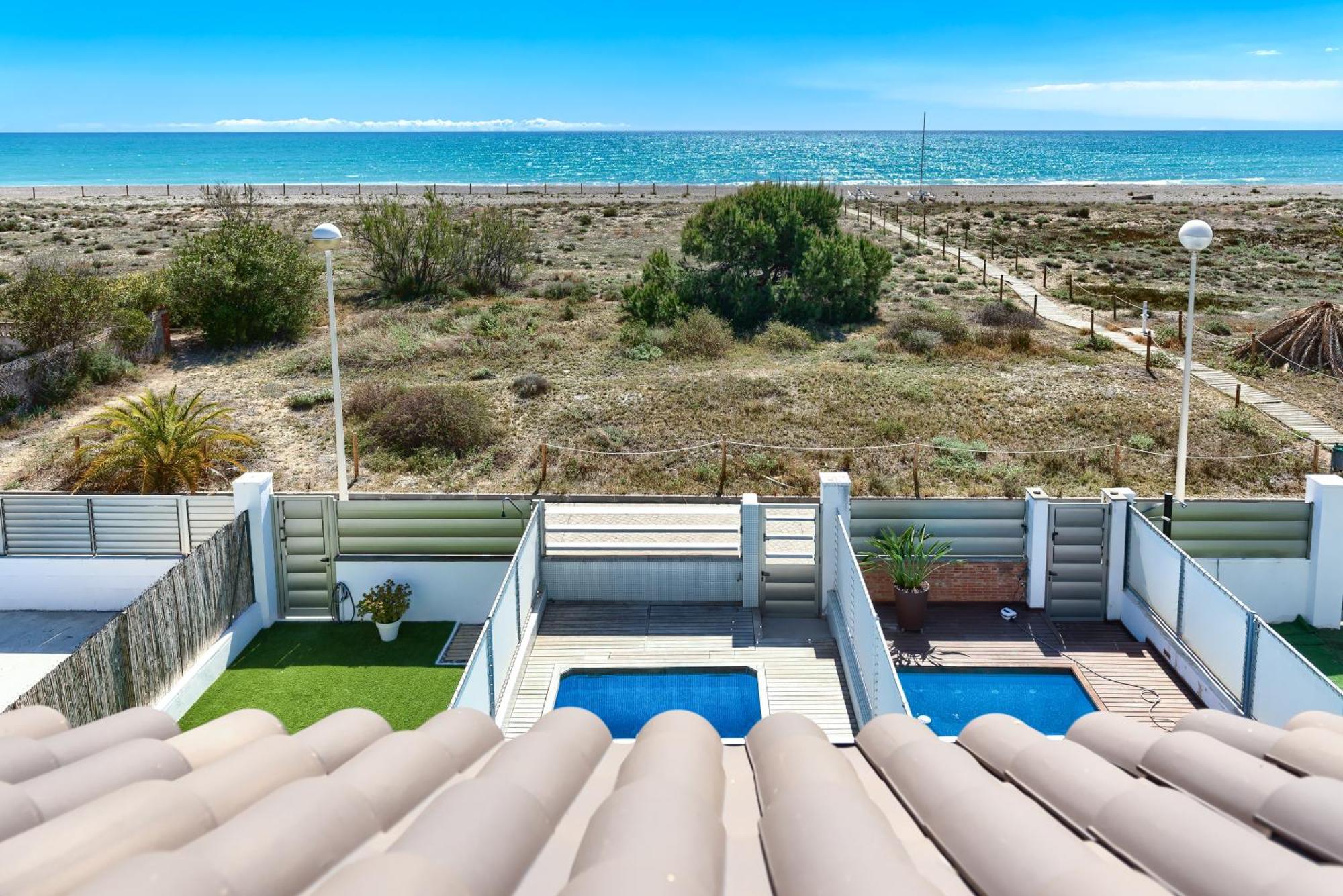 Ferienwohnung Casa Frente Al Mar Con Piscina Privada Sagunt Exterior foto