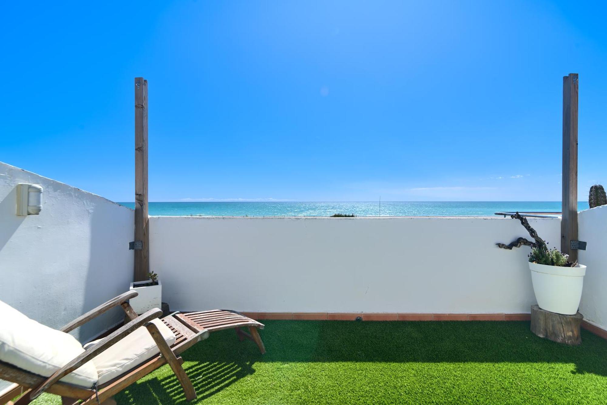 Ferienwohnung Casa Frente Al Mar Con Piscina Privada Sagunt Exterior foto