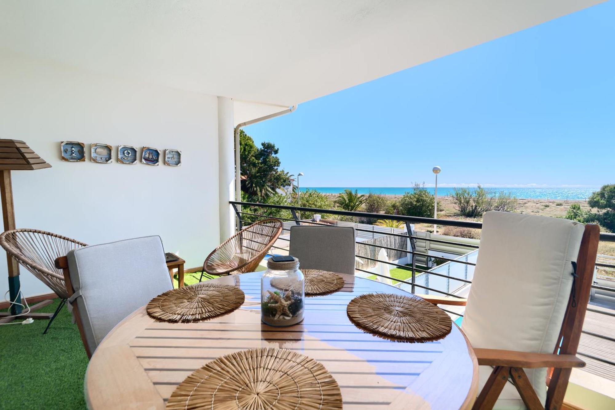 Ferienwohnung Casa Frente Al Mar Con Piscina Privada Sagunt Exterior foto