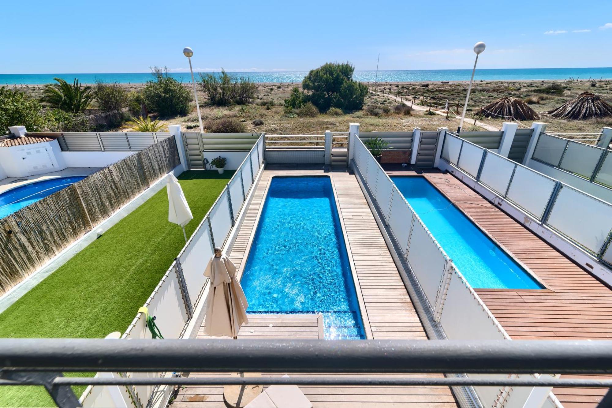 Ferienwohnung Casa Frente Al Mar Con Piscina Privada Sagunt Exterior foto